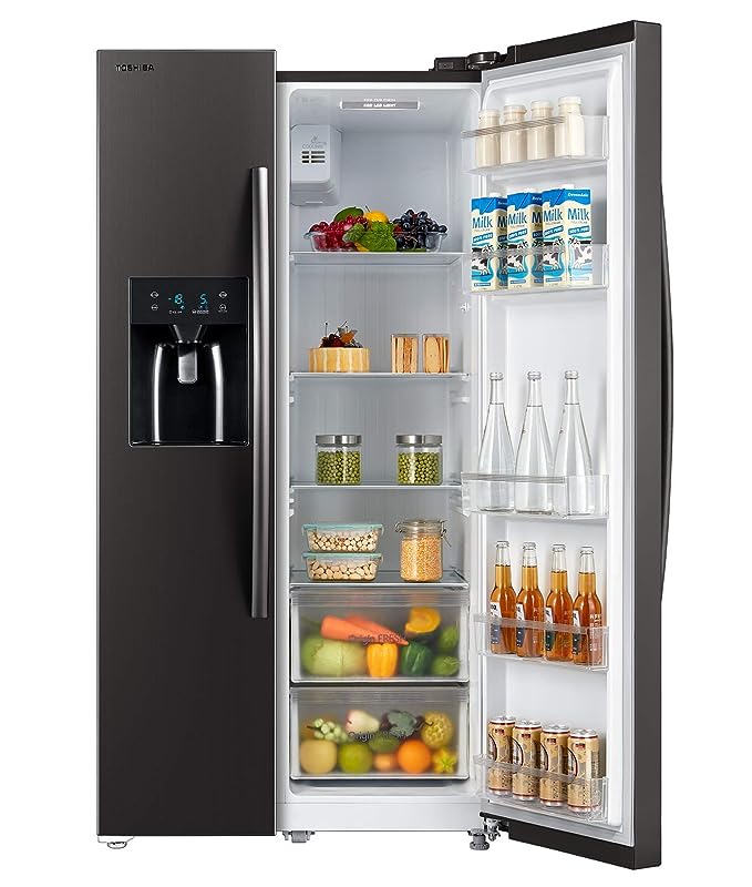 TOSHIBA 568 L Inverter Frost-Free Side by Side Refrigerators(GR-RS508WE-PMI(06),Stainless Steel Finish) (OPEN BOX) TOSHIBA 568 L Inverter Frost-Free Side by Side Refrigerators(GR-RS508WE-PMI(06),Stainless Steel Finish) (OPEN BOX)